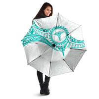 New Zealand Aotearoa Umbrella Nurse Tribal Teal Version LT05 - Polynesian Pride