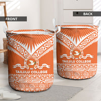 Tonga Tailulu College Laundry Basket Tongan Kupesi Pattern LT05 - Polynesian Pride