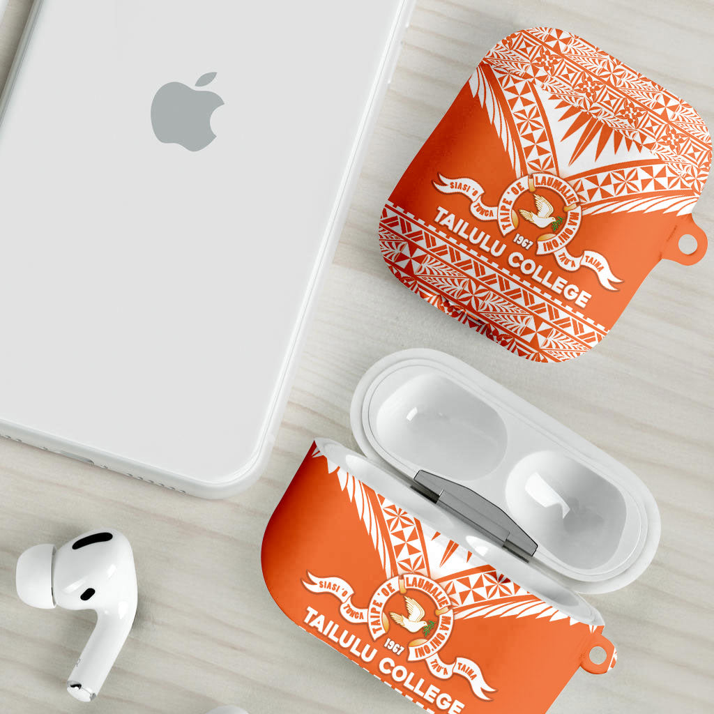 Tonga Tailulu College AirPods Case Tongan Kupesi Pattern