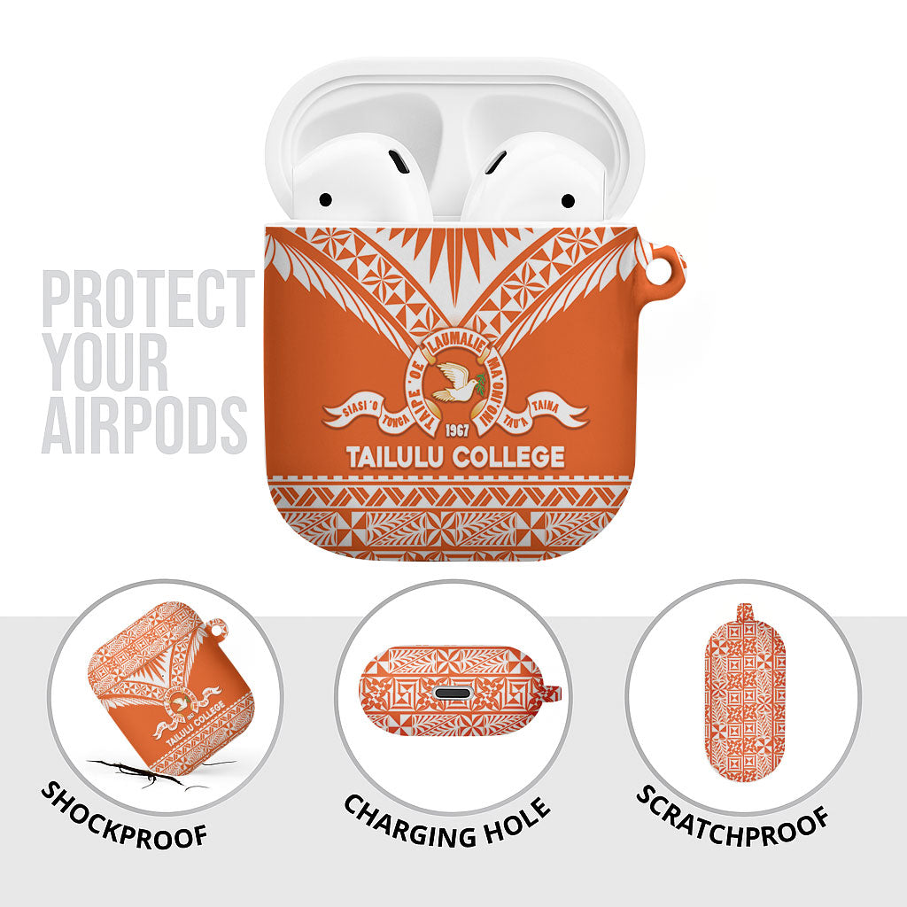 Tonga Tailulu College AirPods Case Tongan Kupesi Pattern