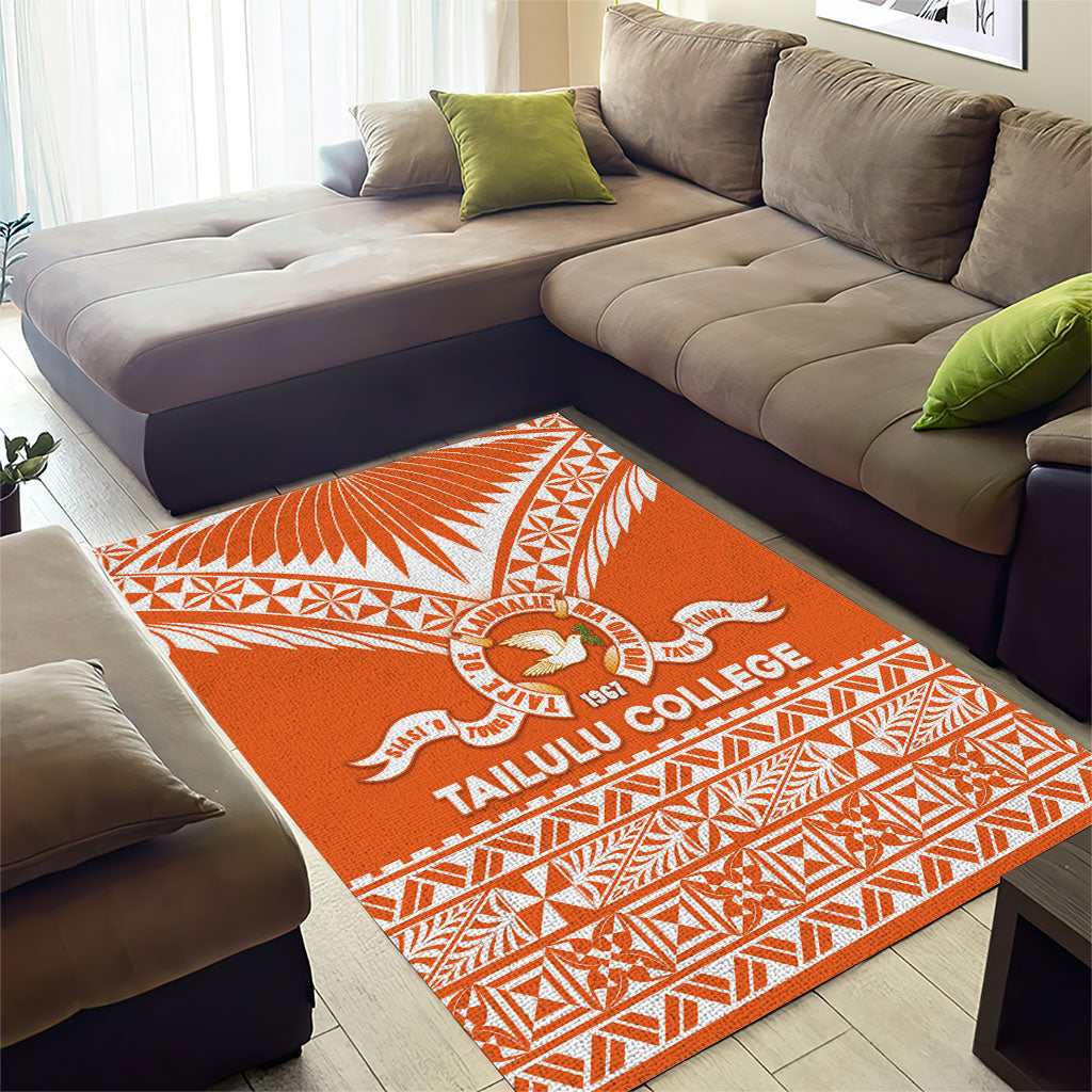 Tonga Tailulu College Area Rug Tongan Kupesi Pattern LT05 - Polynesian Pride