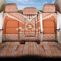 Tonga Tailulu College Back Car Seat Cover Tongan Kupesi Pattern LT05 One Size Orange - Polynesian Pride