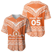Personalised Tonga Tailulu College Baseball Jersey Tongan Kupesi Pattern LT05 - Polynesian Pride