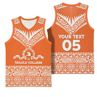 Personalised Tonga Tailulu College Basketball Jersey Tongan Kupesi Pattern LT05 - Polynesian Pride