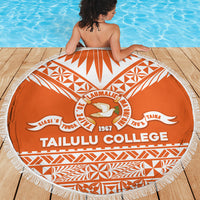 Tonga Tailulu College Beach Blanket Tongan Kupesi Pattern LT05 - Polynesian Pride