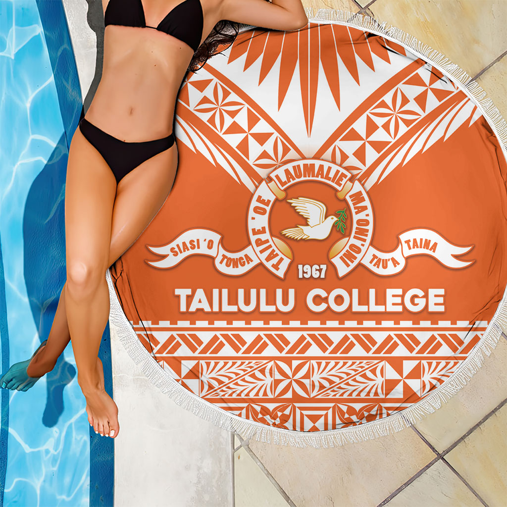 Tonga Tailulu College Beach Blanket Tongan Kupesi Pattern LT05 - Polynesian Pride
