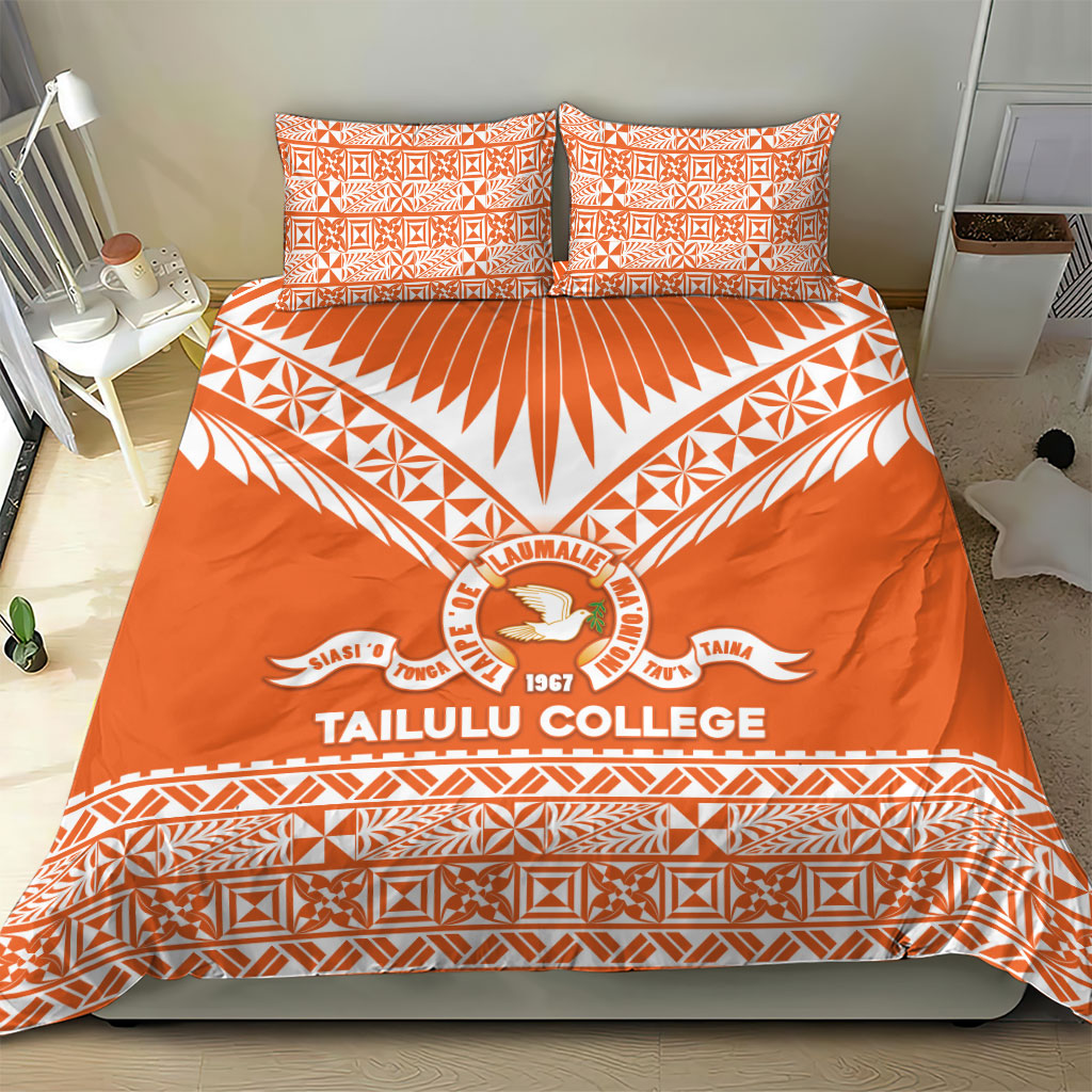 Tonga Tailulu College Bedding Set Tongan Kupesi Pattern LT05 - Polynesian Pride