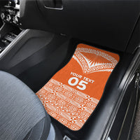 Personalised Tonga Tailulu College Car Mats Tongan Kupesi Pattern LT05 - Polynesian Pride