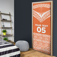 Personalised Tonga Tailulu College Door Cover Tongan Kupesi Pattern LT05 - Polynesian Pride