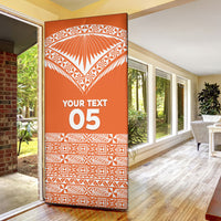 Personalised Tonga Tailulu College Door Cover Tongan Kupesi Pattern LT05 - Polynesian Pride