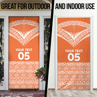 Personalised Tonga Tailulu College Door Cover Tongan Kupesi Pattern LT05 - Polynesian Pride