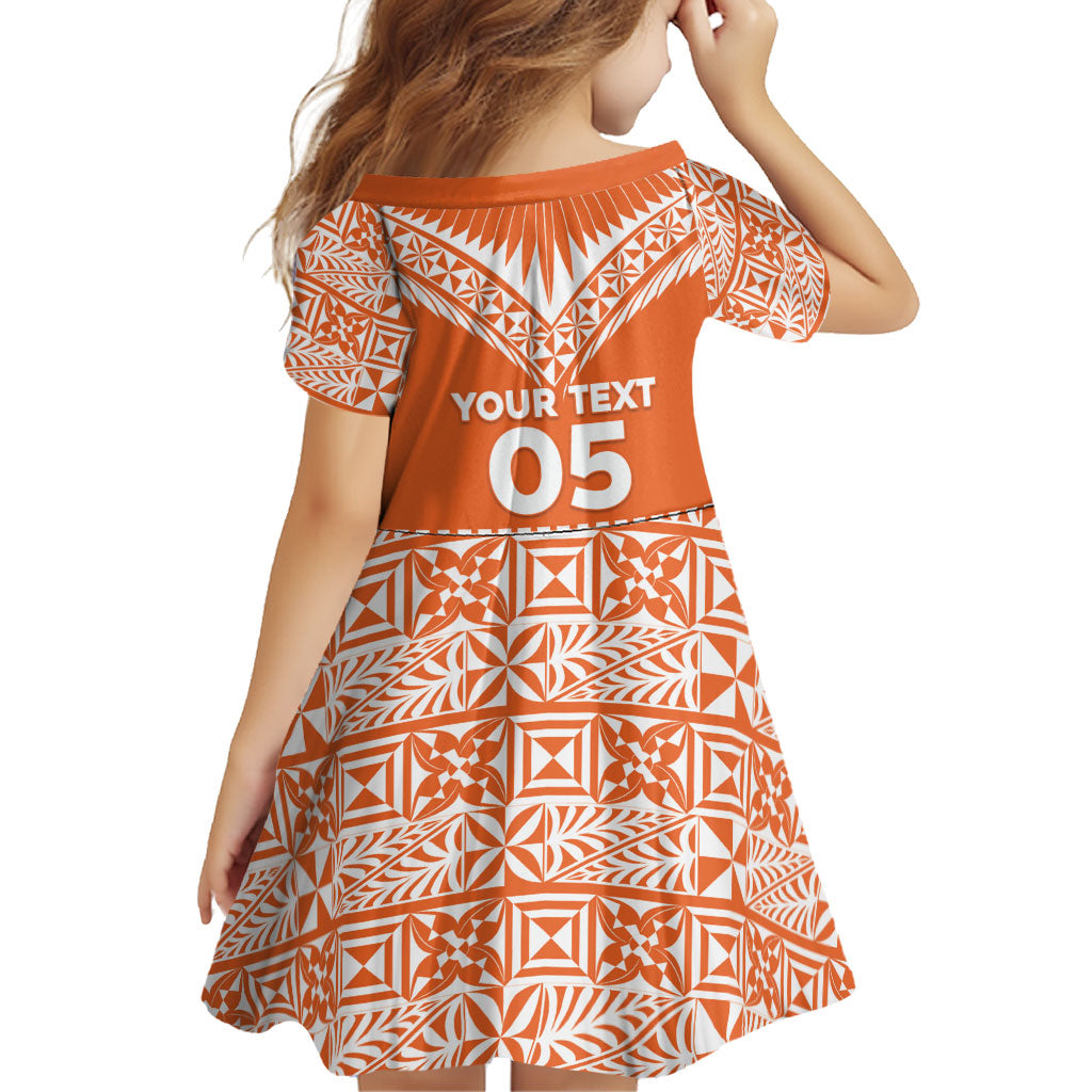 Personalised Tonga Tailulu College Family Matching Mermaid Dress and Hawaiian Shirt Tongan Kupesi Pattern