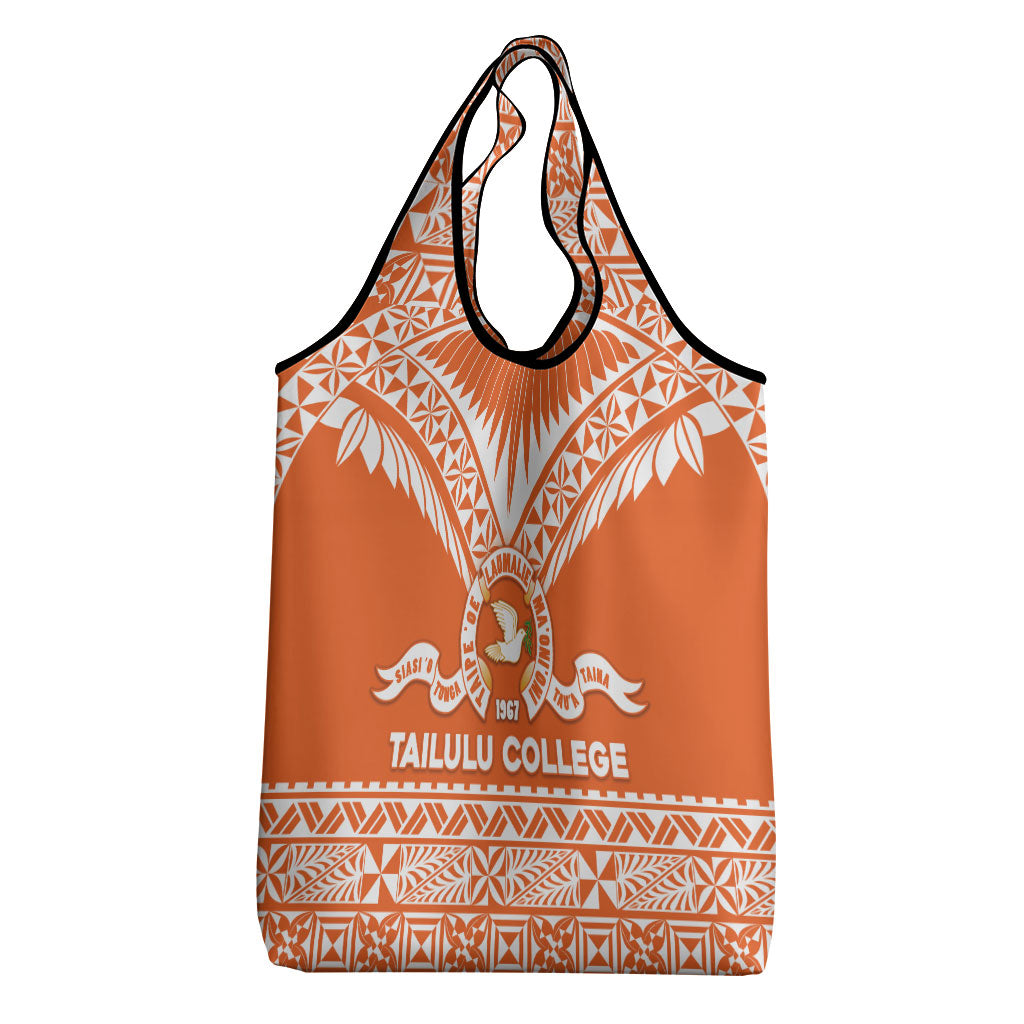 Tonga Tailulu College Grocery Bag Tongan Kupesi Pattern LT05 - Polynesian Pride