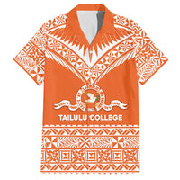 Personalised Tonga Tailulu College Hawaiian Shirt Tongan Kupesi Pattern LT05 Orange - Polynesian Pride