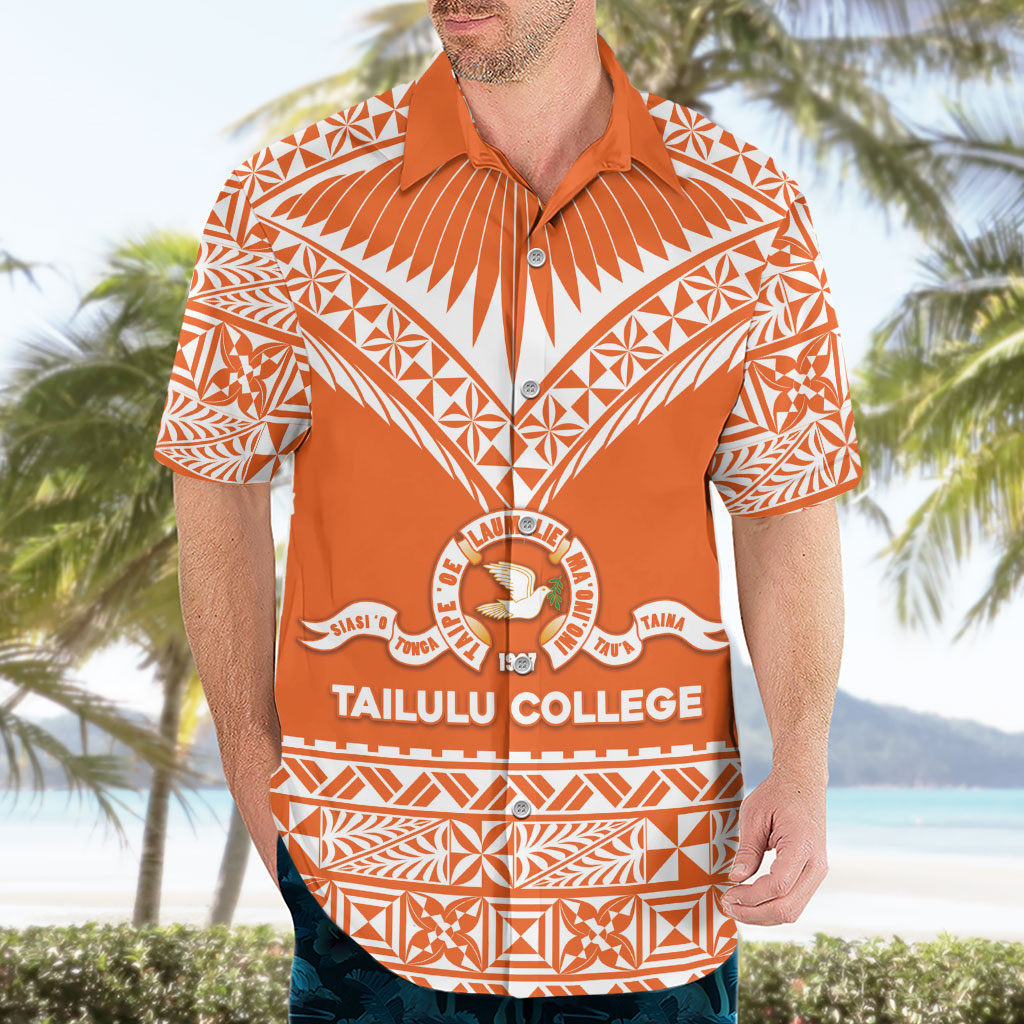 Personalised Tonga Tailulu College Hawaiian Shirt Tongan Kupesi Pattern LT05 - Polynesian Pride