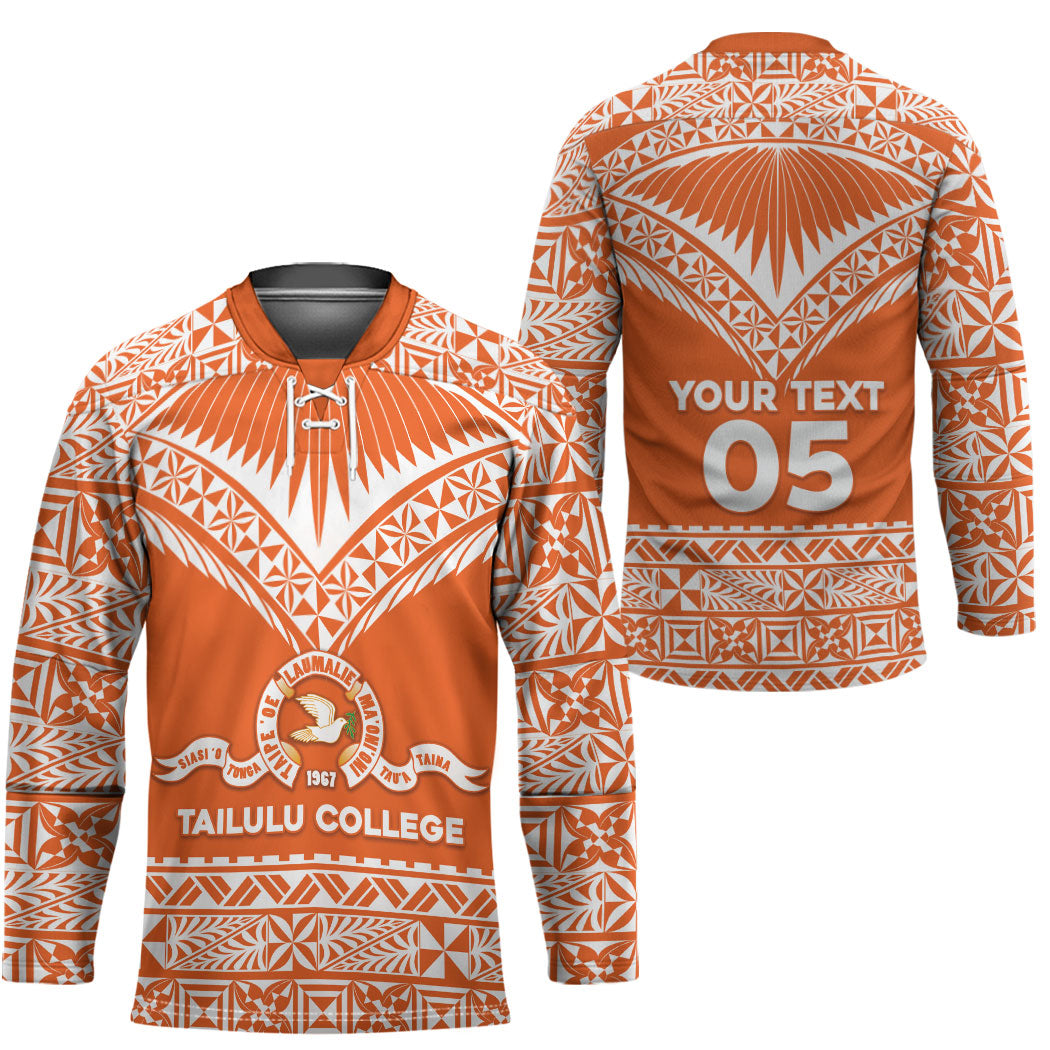 Personalised Tonga Tailulu College Hockey Jersey Tongan Kupesi Pattern LT05 - Polynesian Pride