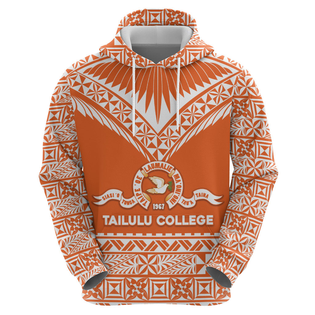 Personalised Tonga Tailulu College Hoodie Tongan Kupesi Pattern LT05 - Polynesian Pride