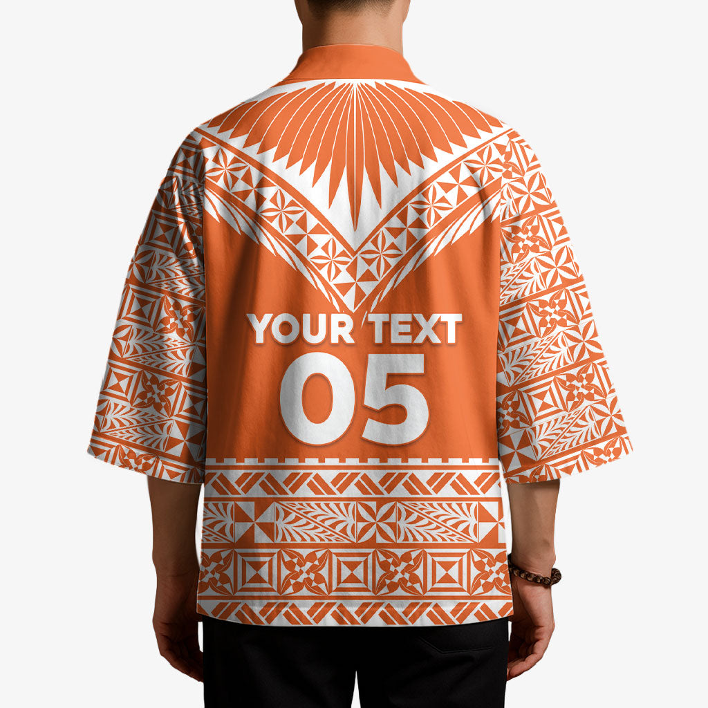 Personalised Tonga Tailulu College Kimono Tongan Kupesi Pattern LT05 - Polynesian Pride
