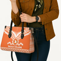 Tonga Tailulu College Leather Bag Tongan Kupesi Pattern LT05 - Polynesian Pride