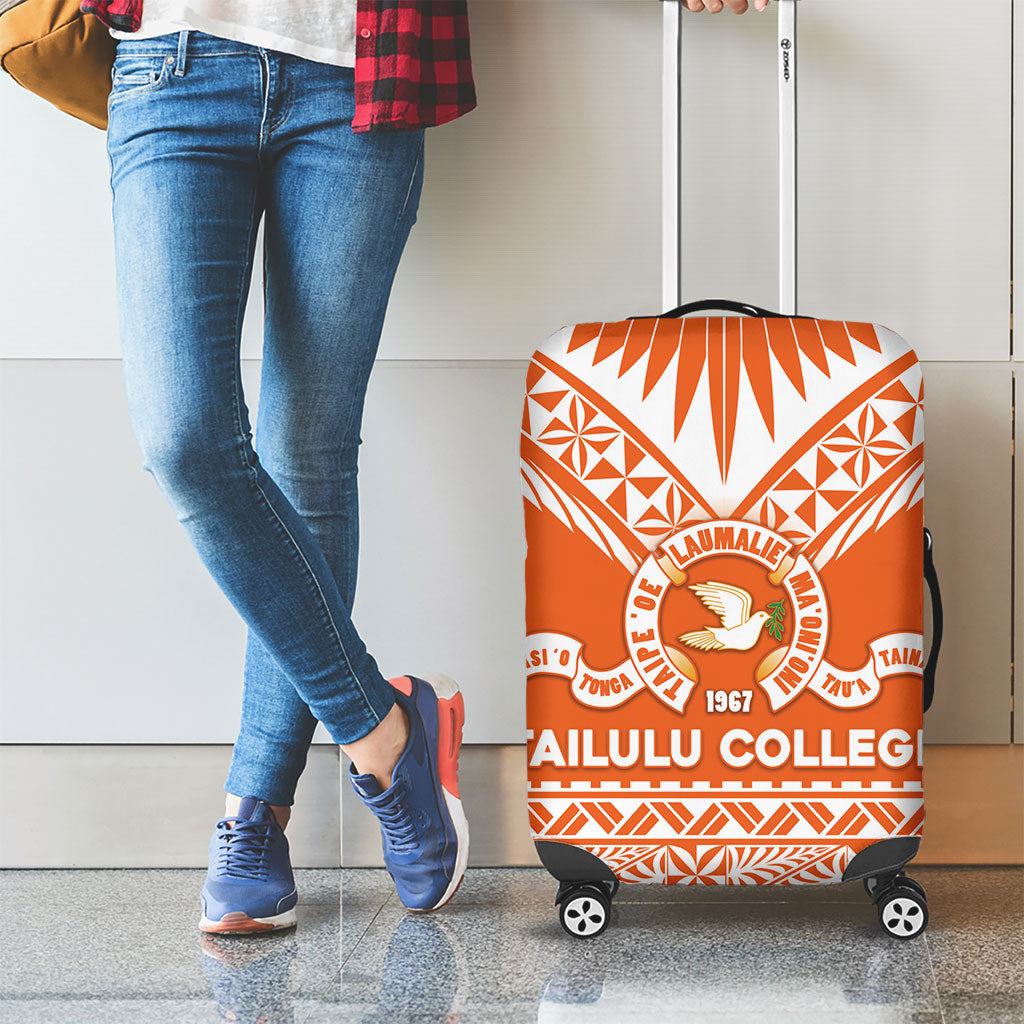 Tonga Tailulu College Luggage Cover Tongan Kupesi Pattern