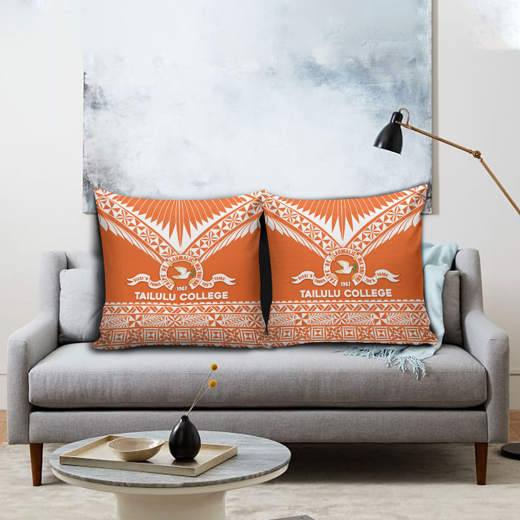 Tonga Tailulu College Pillow Cover Tongan Kupesi Pattern