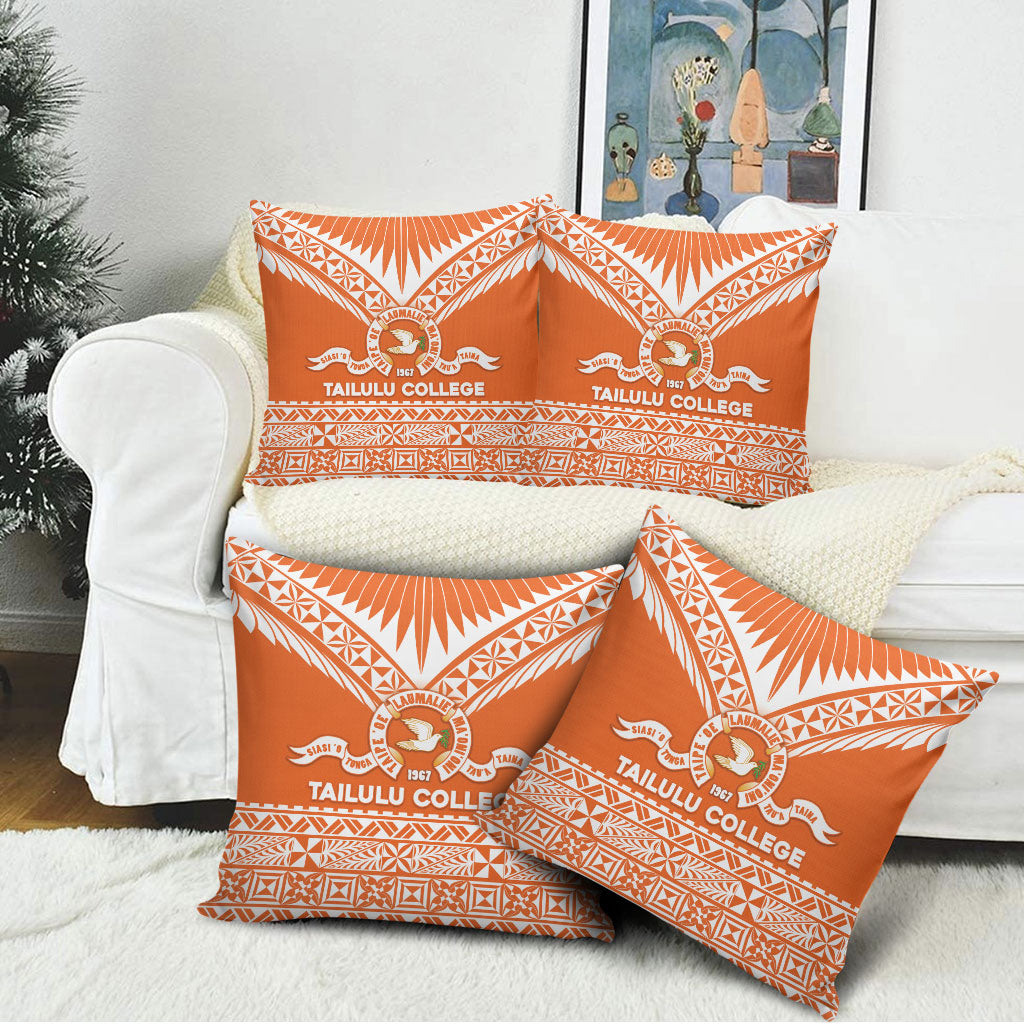 Tonga Tailulu College Pillow Cover Tongan Kupesi Pattern