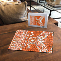 Tonga Tailulu College Puzzle Tongan Kupesi Pattern LT05 - Polynesian Pride
