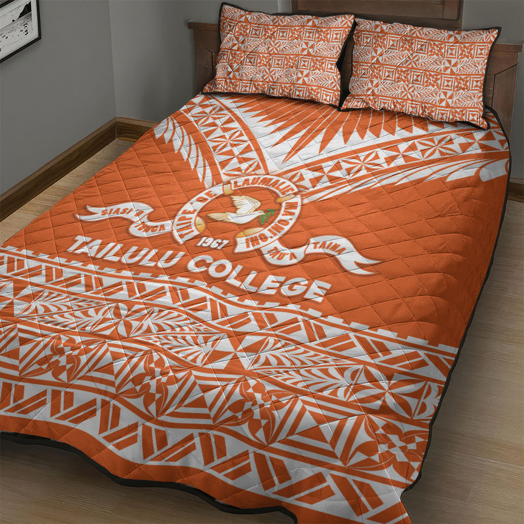 Tonga Tailulu College Quilt Bed Set Tongan Kupesi Pattern LT05 - Polynesian Pride