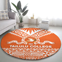 Tonga Tailulu College Round Carpet Tongan Kupesi Pattern LT05 - Polynesian Pride