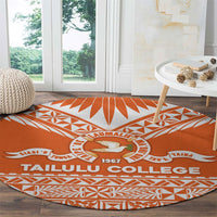 Tonga Tailulu College Round Carpet Tongan Kupesi Pattern LT05 - Polynesian Pride