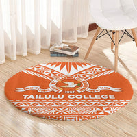 Tonga Tailulu College Round Carpet Tongan Kupesi Pattern LT05 - Polynesian Pride