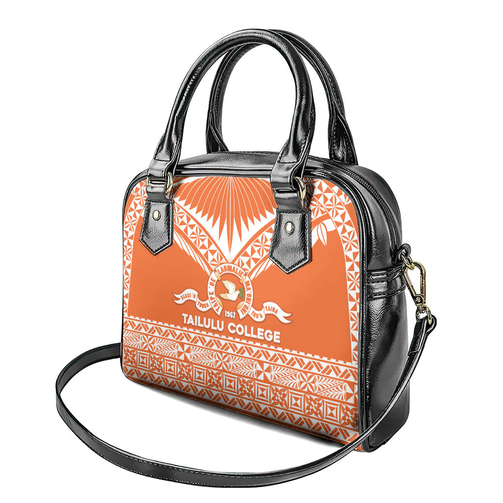 Tonga Tailulu College Shoulder Handbag Tongan Kupesi Pattern LT05 - Polynesian Pride