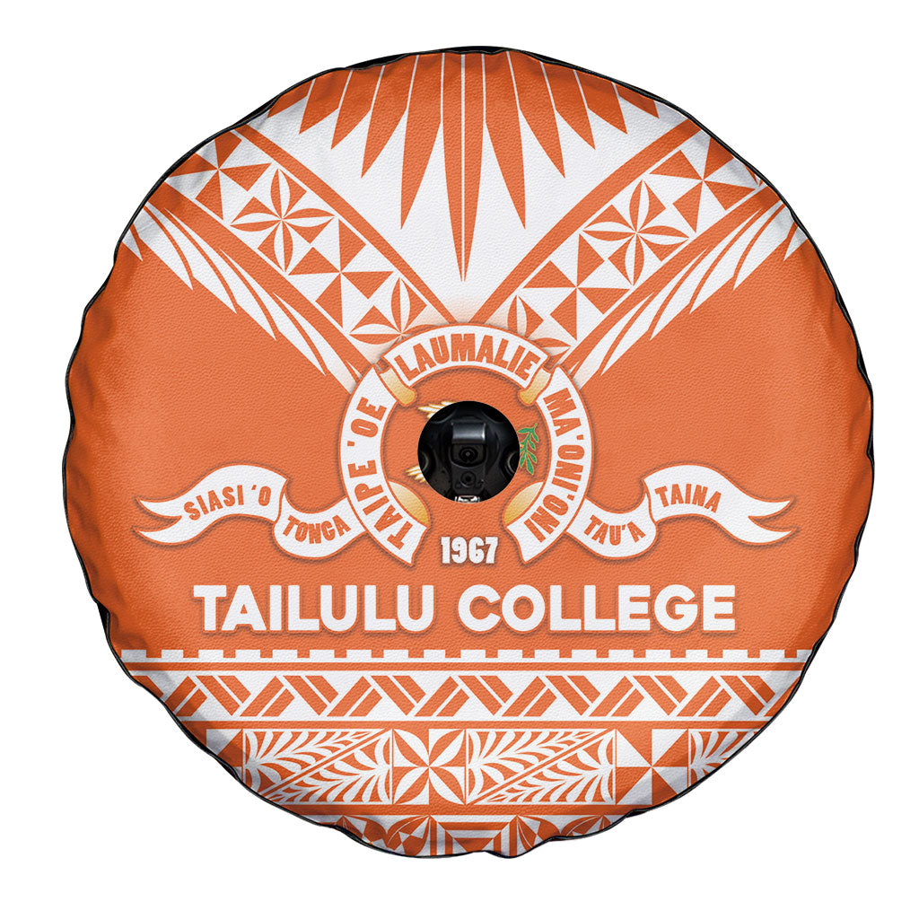 Tonga Tailulu College Spare Tire Cover Tongan Kupesi Pattern LT05 - Polynesian Pride