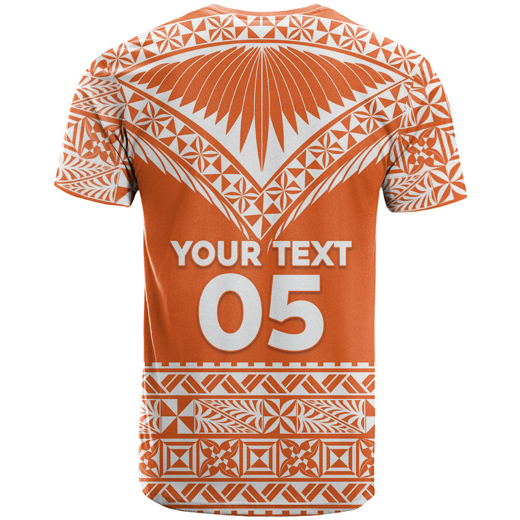 Personalised Tonga Tailulu College T Shirt Tongan Kupesi Pattern LT05 - Polynesian Pride