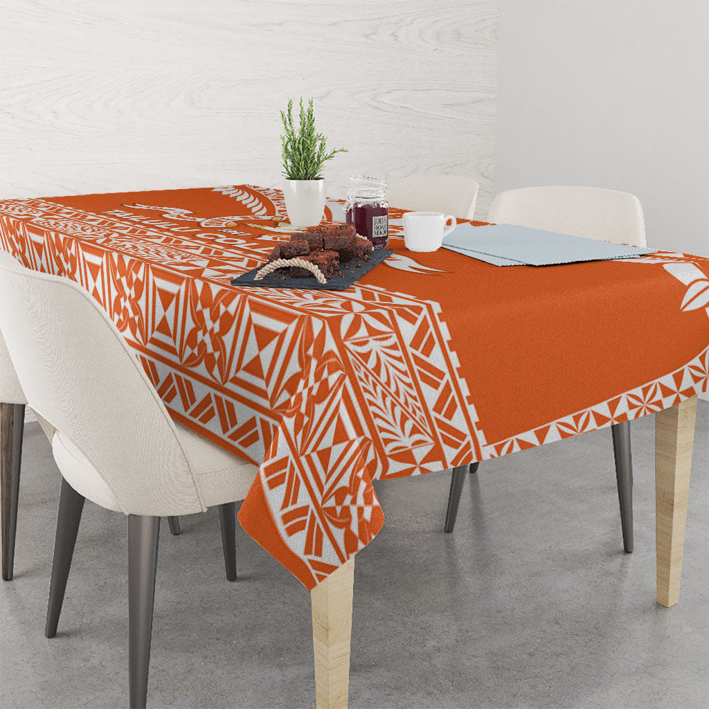 Tonga Tailulu College Tablecloth Tongan Kupesi Pattern LT05 - Polynesian Pride
