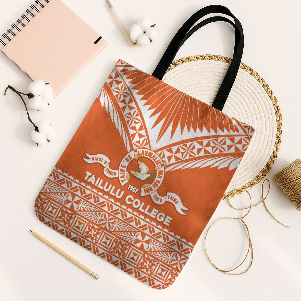 Tonga Tailulu College Tote Bag Tongan Kupesi Pattern