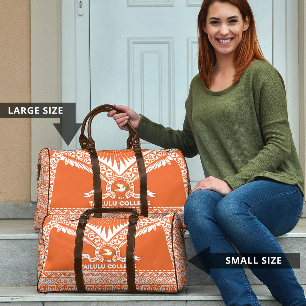 Tonga Tailulu College Travel Bag Tongan Kupesi Pattern LT05 - Polynesian Pride
