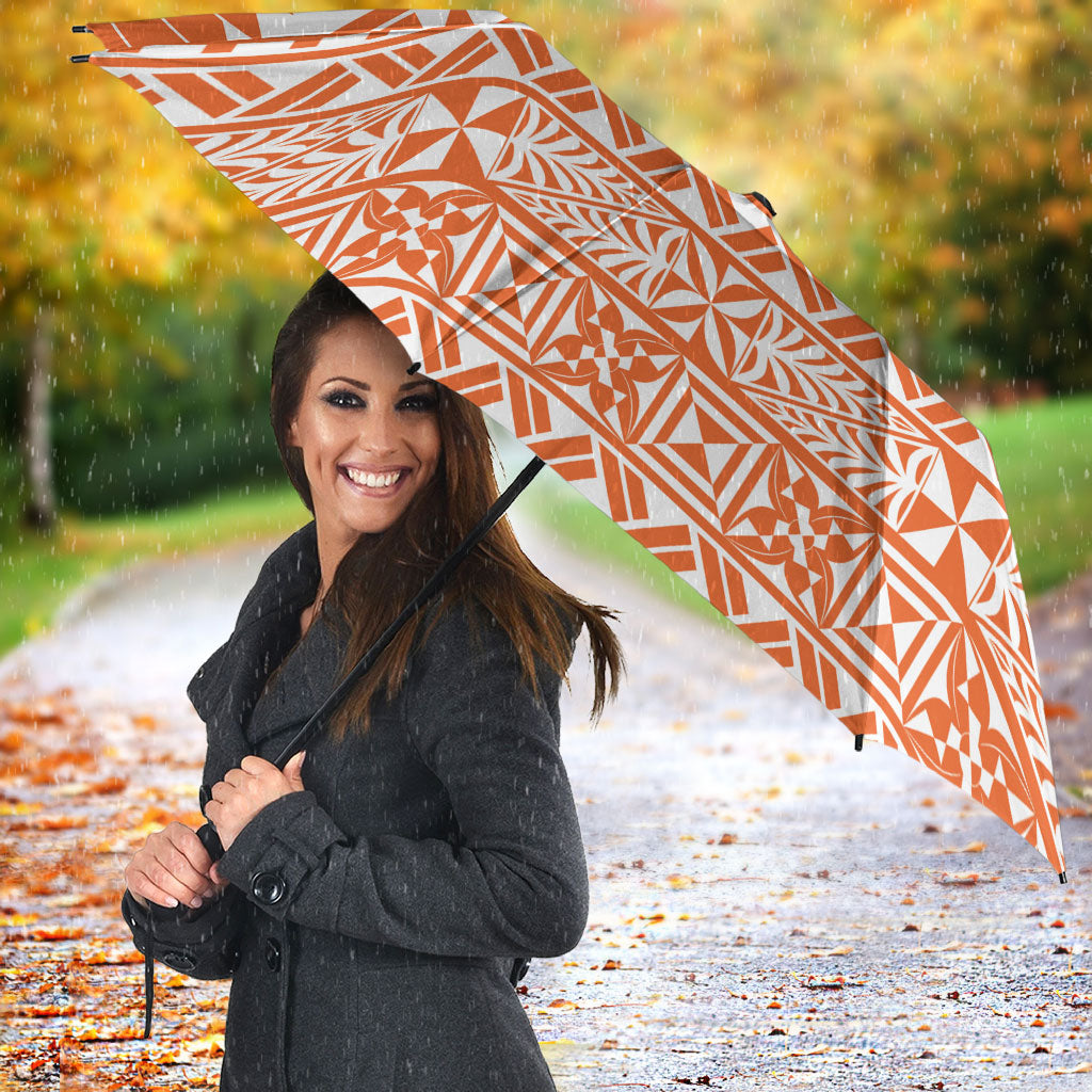 Tonga Tailulu College Umbrella Tongan Kupesi Pattern LT05 - Polynesian Pride