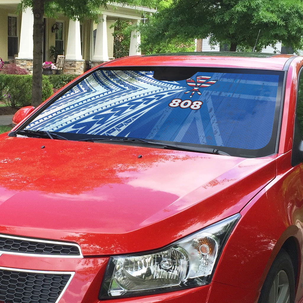 Hawaii 808 Auto Sun Shade Unique Style LT05 - Polynesian Pride