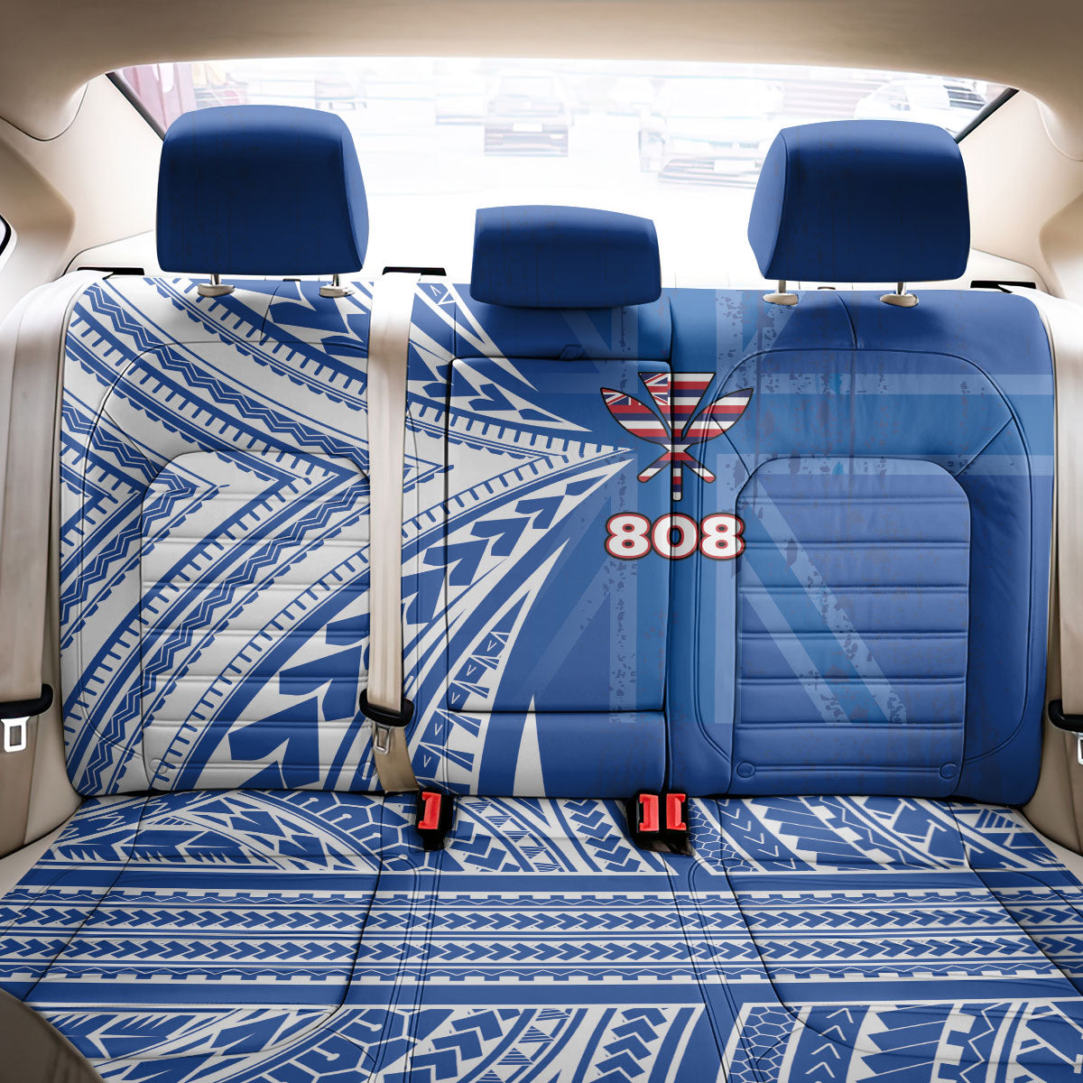 Hawaii 808 Back Car Seat Cover Unique Style LT05 - Polynesian Pride