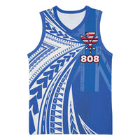 Personalised Hawaii 808 Basketball Jersey Unique Style LT05 Unisex Blue - Polynesian Pride