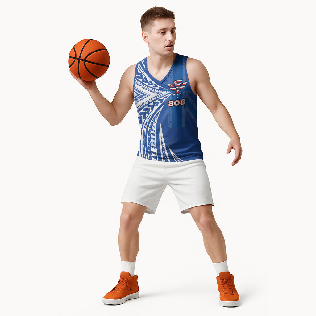Personalised Hawaii 808 Basketball Jersey Unique Style LT05 - Polynesian Pride