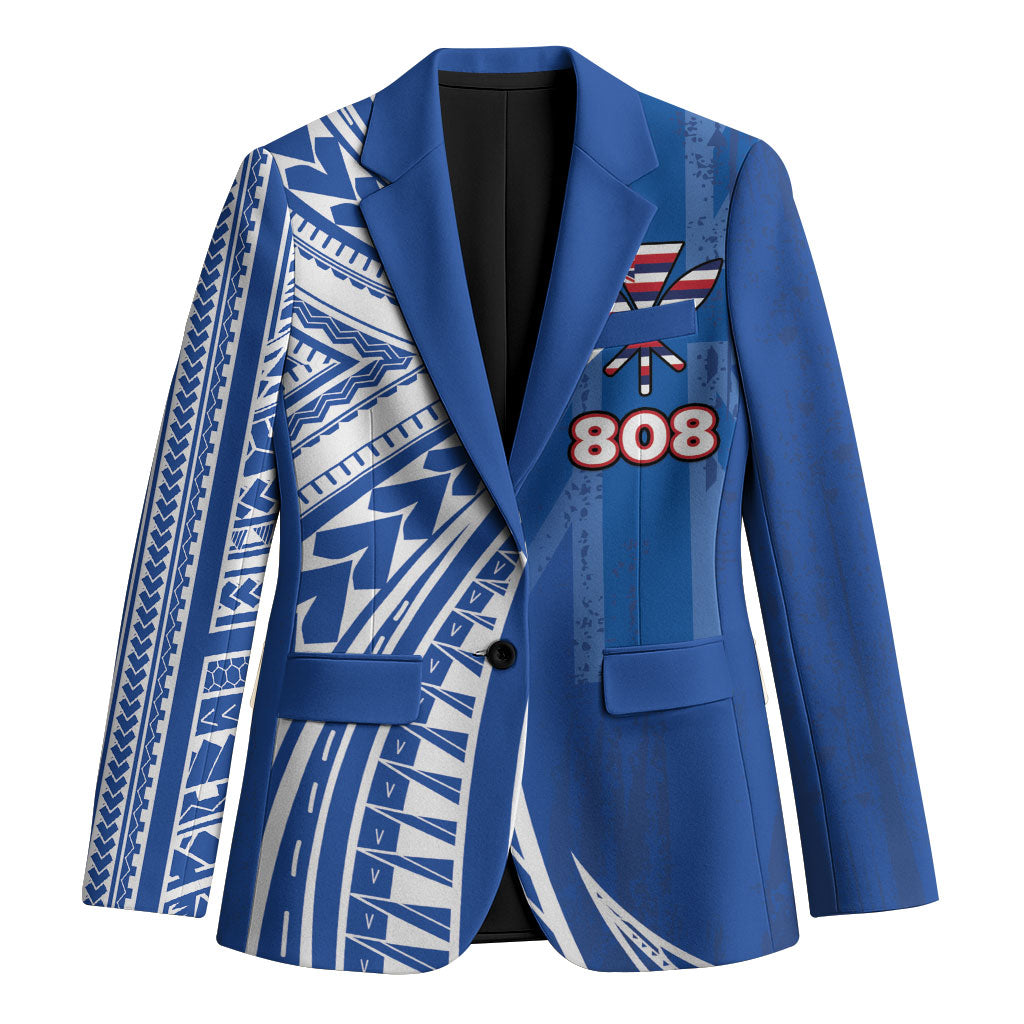 Personalised Hawaii 808 Blazer Unique Style LT05 Unisex Blue - Polynesian Pride