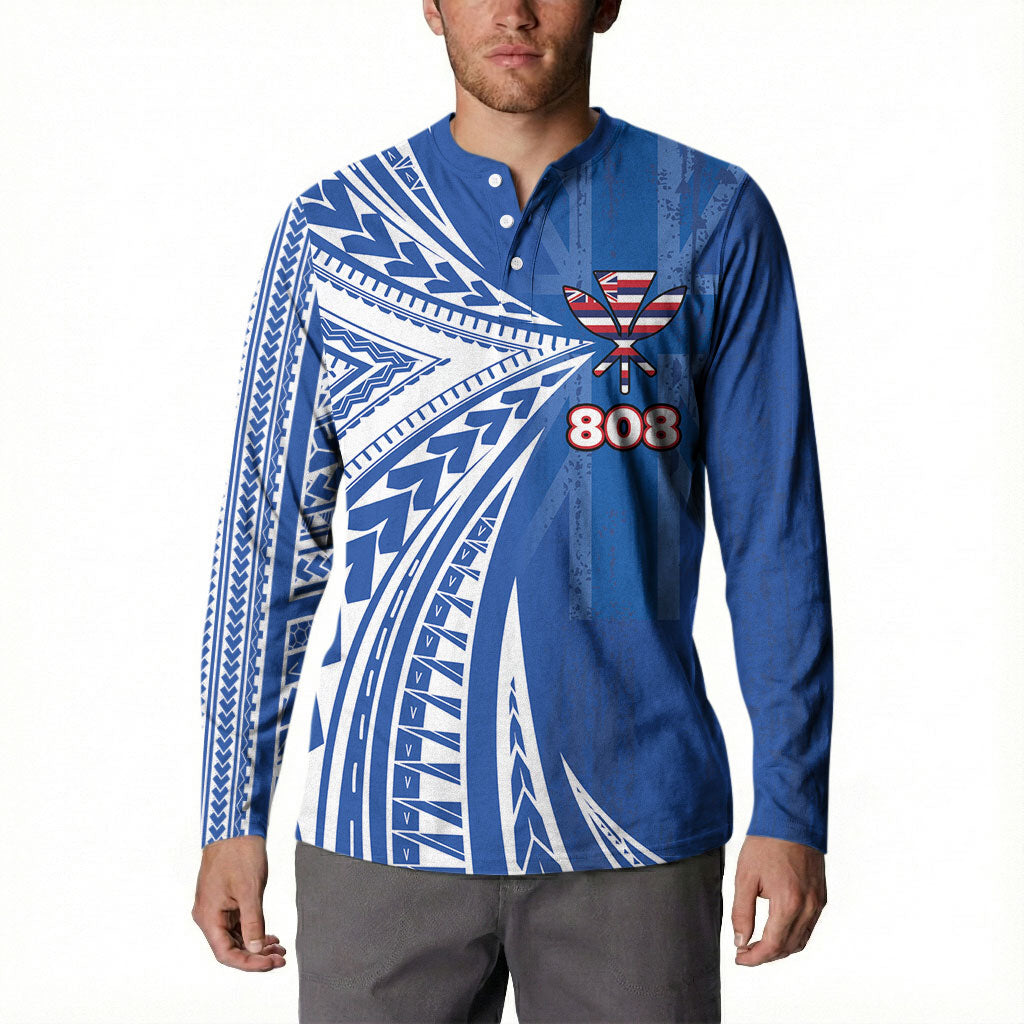 Personalised Hawaii 808 Button Sweatshirt Unique Style LT05 - Polynesian Pride