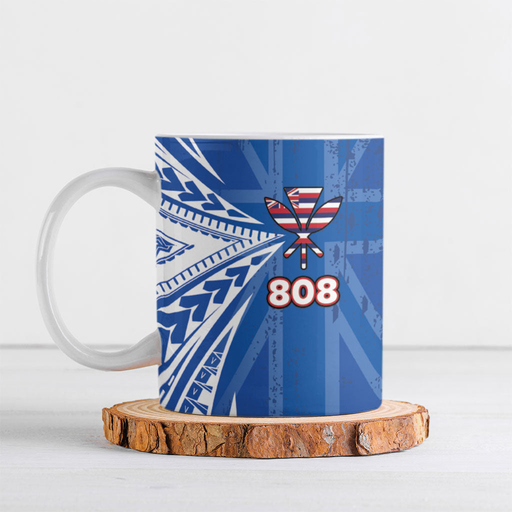 Personalised Hawaii 808 Ceramic Mug Unique Style LT05 Blue - Polynesian Pride