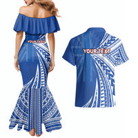 Personalised Hawaii 808 Couples Matching Mermaid Dress and Hawaiian Shirt Unique Style LT05 - Polynesian Pride