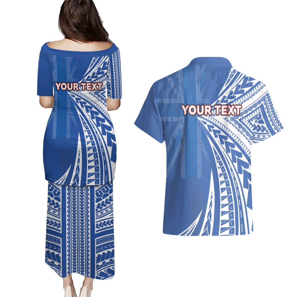 Personalised Hawaii 808 Couples Matching Puletasi and Hawaiian Shirt Unique Style LT05 - Polynesian Pride