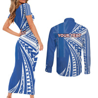 Personalised Hawaii 808 Couples Matching Short Sleeve Bodycon Dress and Long Sleeve Button Shirt Unique Style LT05 - Polynesian Pride