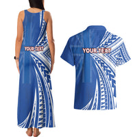Personalised Hawaii 808 Couples Matching Tank Maxi Dress and Hawaiian Shirt Unique Style LT05 - Polynesian Pride