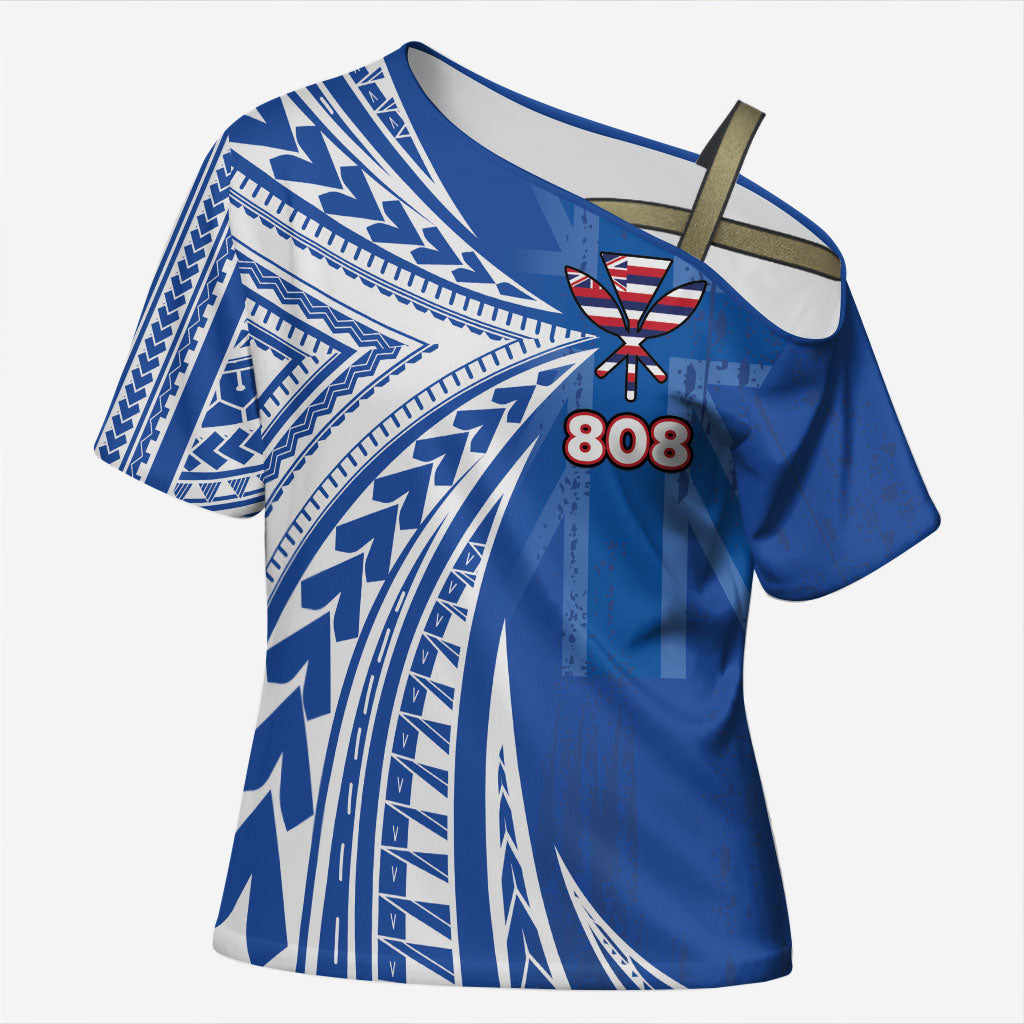 Personalised Hawaii 808 Cross Shoulder Shirt Unique Style